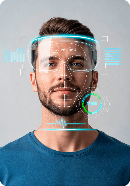 Facial verification confirming identity
