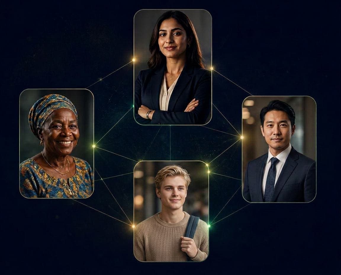 Verified people connected through Habisolo Trust Passport