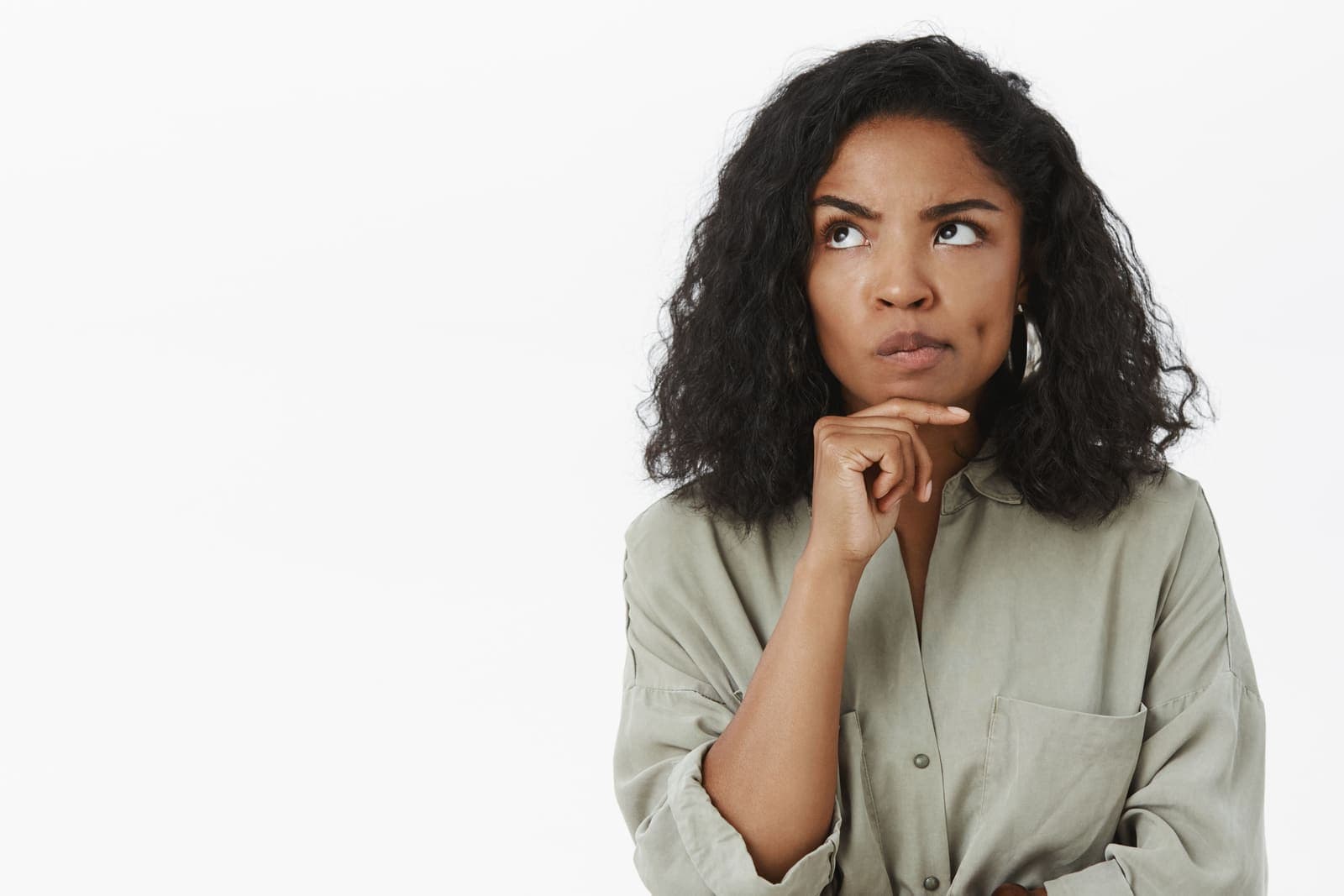 Person thinking about how to prove their trustworthiness